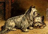 Two Terriers by Ralph Hedley